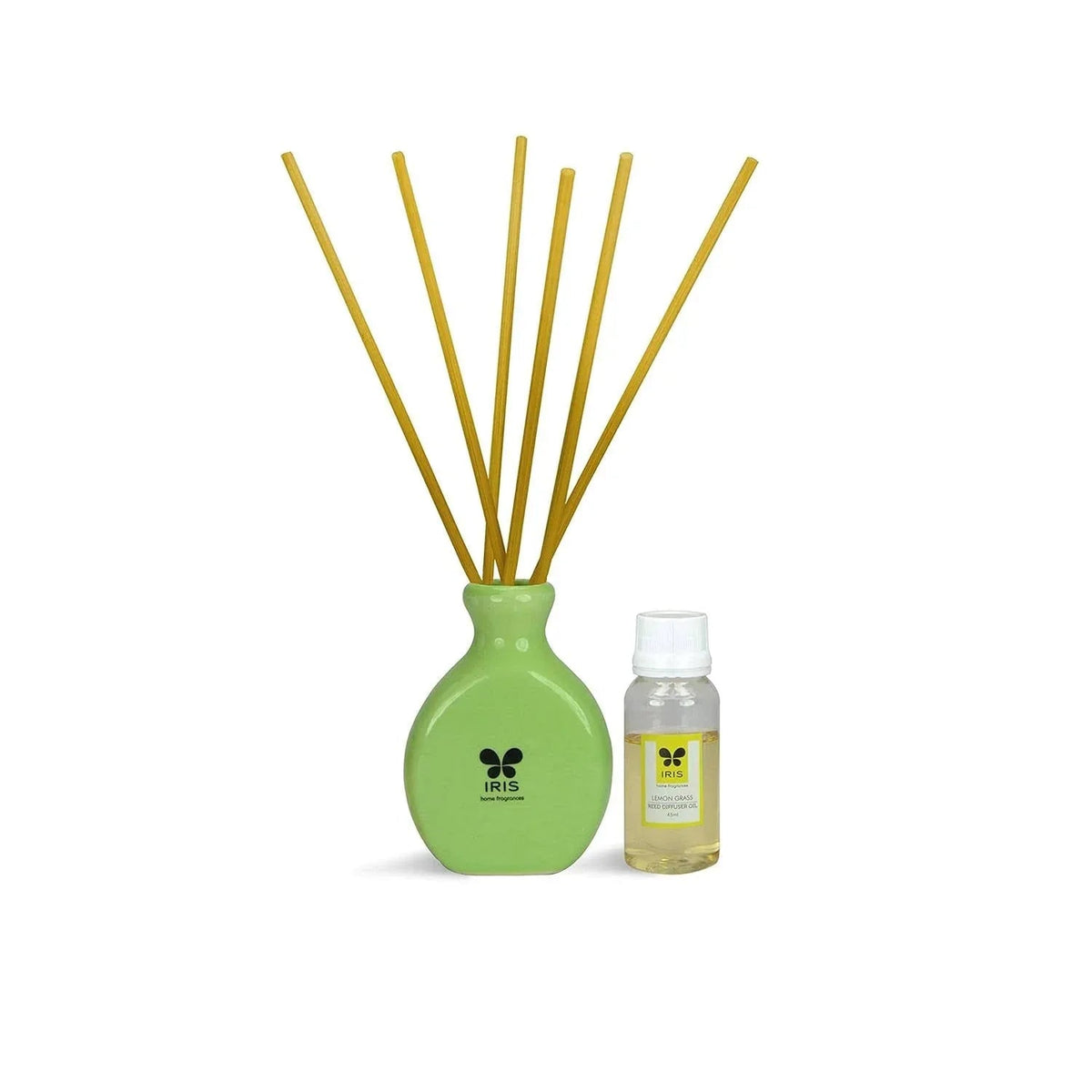 IRIS Lemongrass Reed Diffuser - Green color