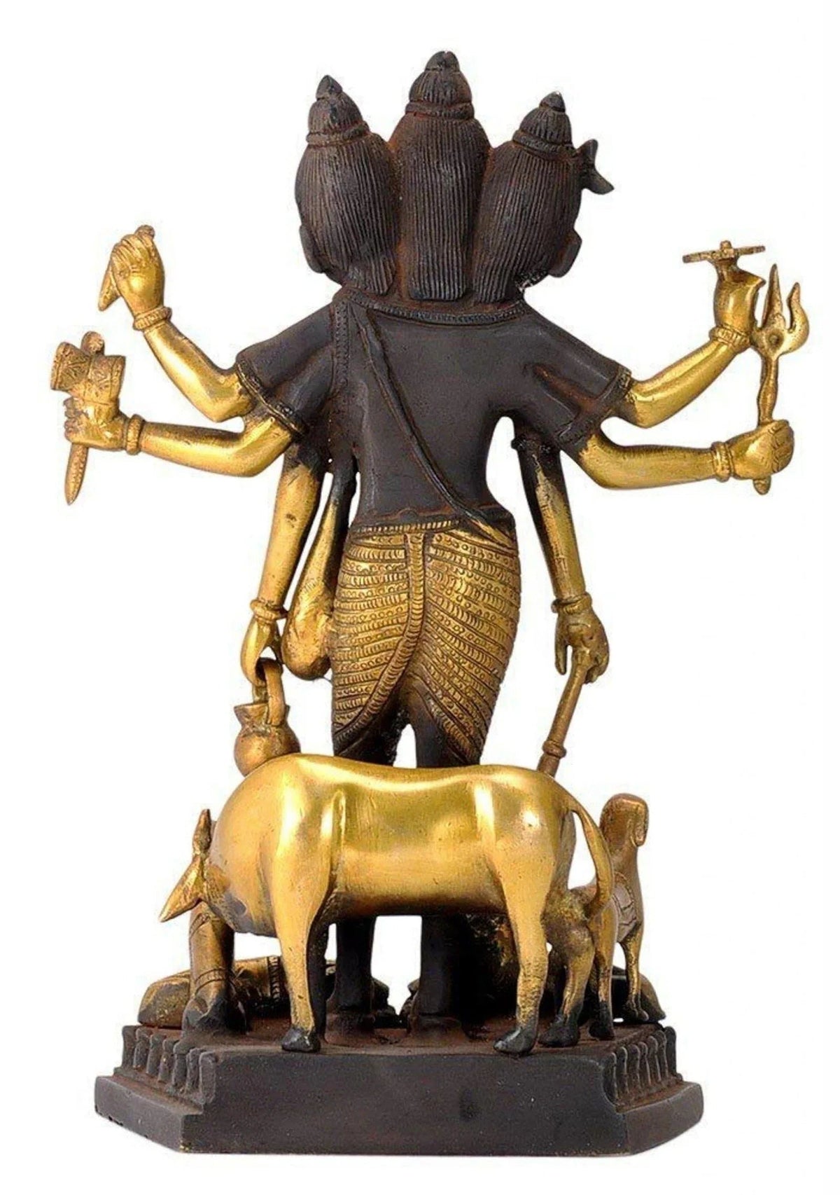 Brass Lord Dattatreya Statue/Idol Home Decor, Puja Gifting - ArtyCraftz.com