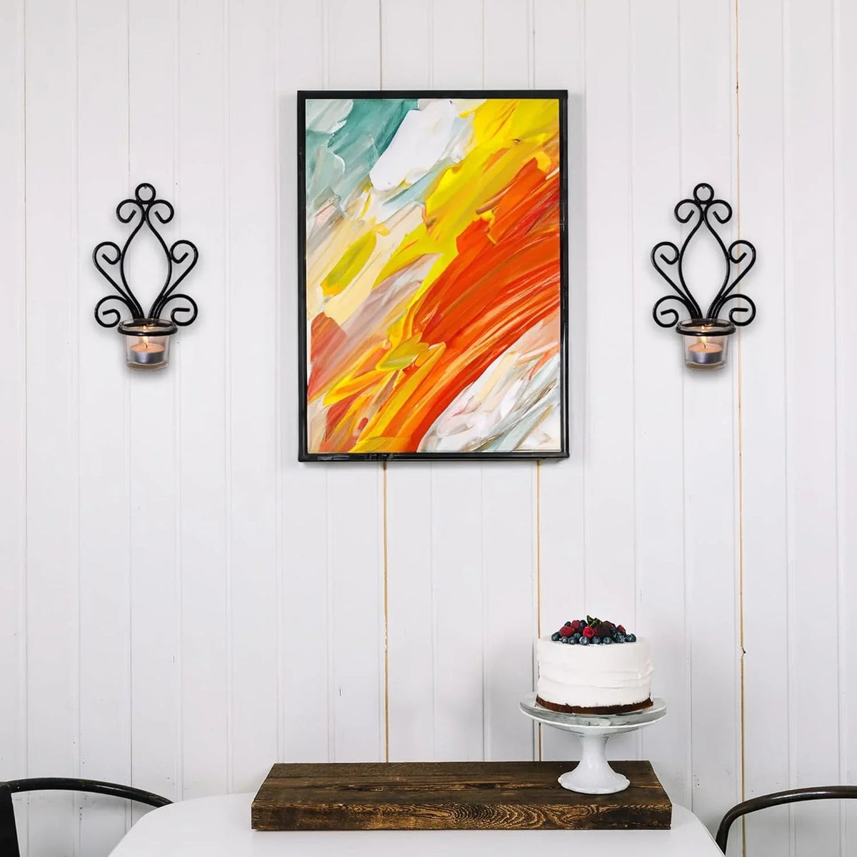 Iron Tea Light Candle Holder Sconces