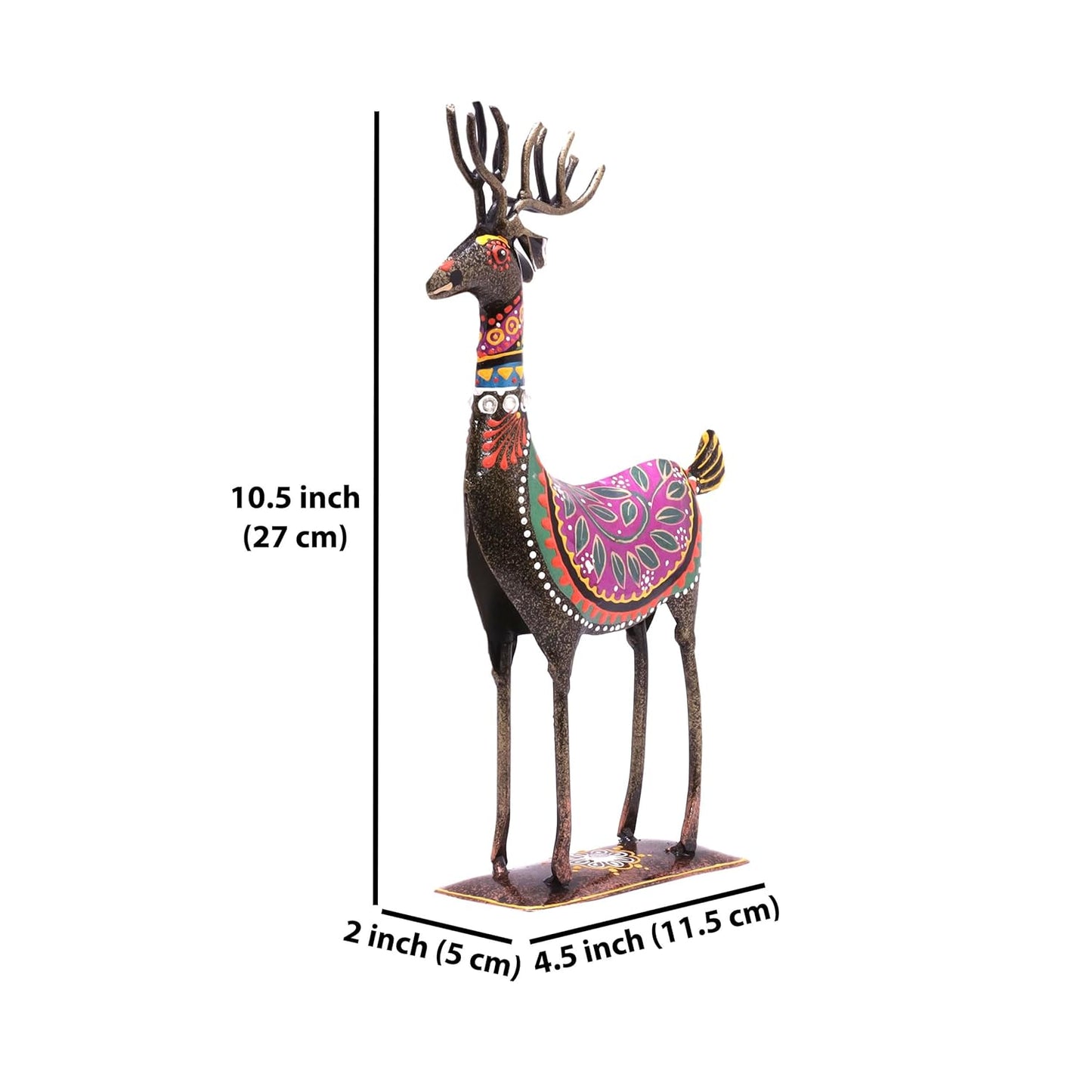 Iron Deer Showpiece Set of 2-ArtyCraftz.com