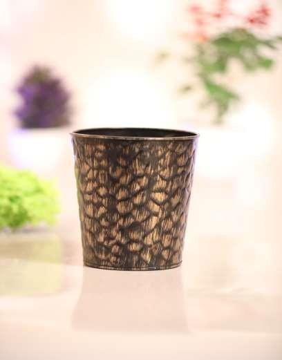 Iron Pot in Stone Texture for Indoor Outdoor - ArtyCraftz.com