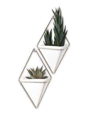 Iron Wall Hanging Planter Set of 2 Planter (White Color) - ArtyCraftz.com