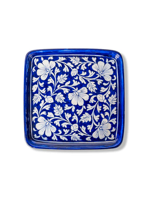 Jaipur Blue Pottery Bathroom Accessories Set-ArtyCraftz.com