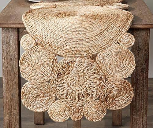 Jute Designer Table Runner for Dining Table, Center Table - ArtyCraftz.com