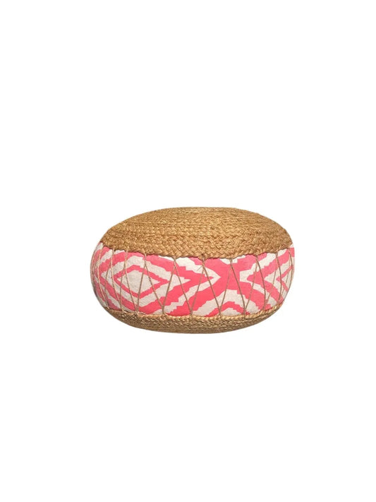 Jute Ottoman Pouffes for Living Room-ArtyCraftz.com