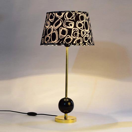 KAPOOR E-ILLUMINATIONS Maris Marble Table Lamp (Gold and Black)