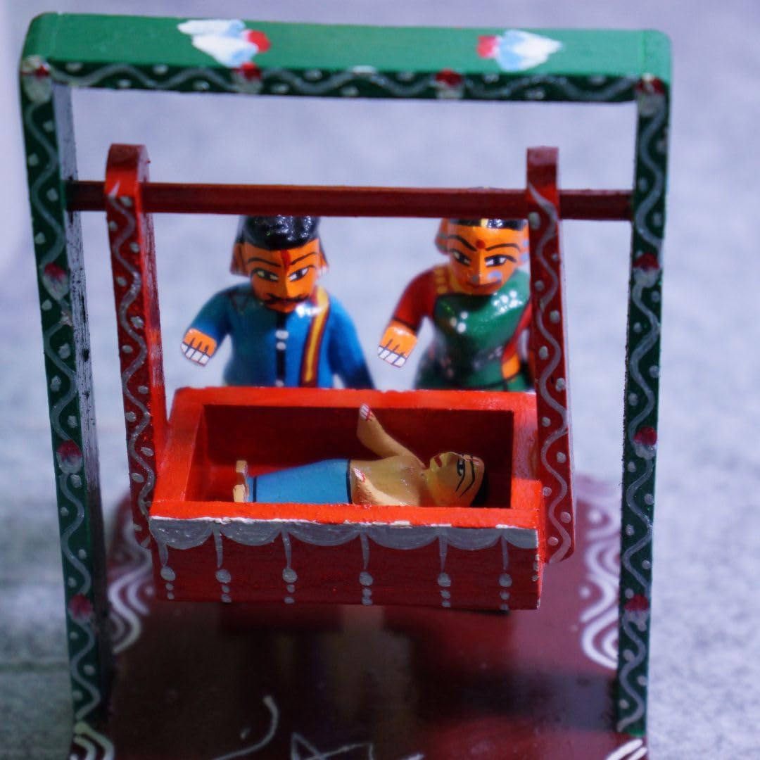 Kondapalli Baby’s First Cradle Ceremony Showpiece -ArtyCraftz.com