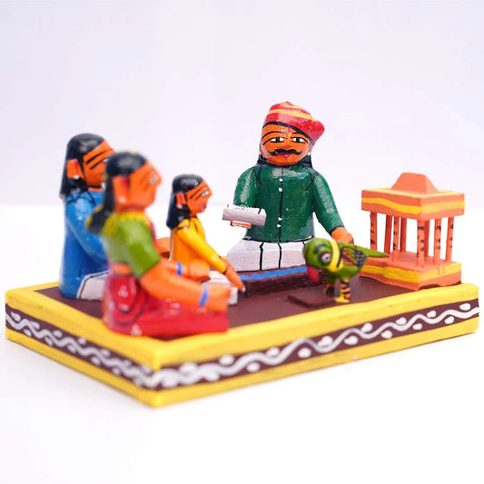 Kondapalli Fortune Teller Chilka Josyam Showpiece- Artyraftz