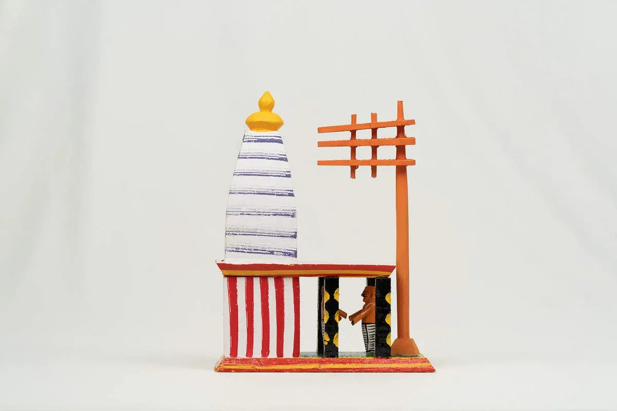 Kondapalli Wooden Temple Showpiece - ArtyCraftz.com