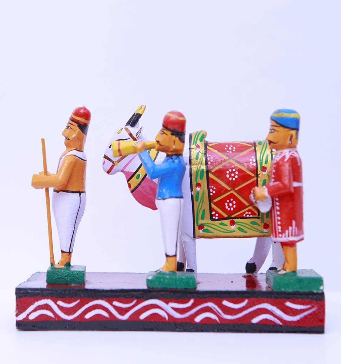 Kondapalli decorated Bull Gangireddu-showpiece-ArtyCraftz