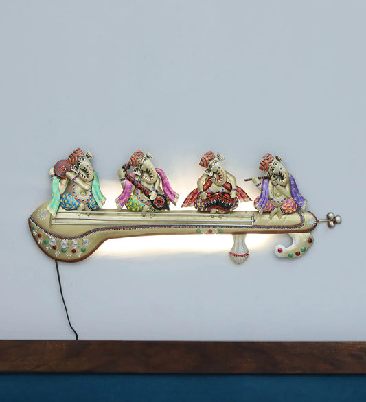 LED Ganesh Musician Wall Decor-ArtyCraftz.com