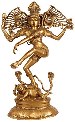 Large Brass Nataraja Statue – Lord Shiva Dancing Idol for Home Decor - ArtyCraftz.com