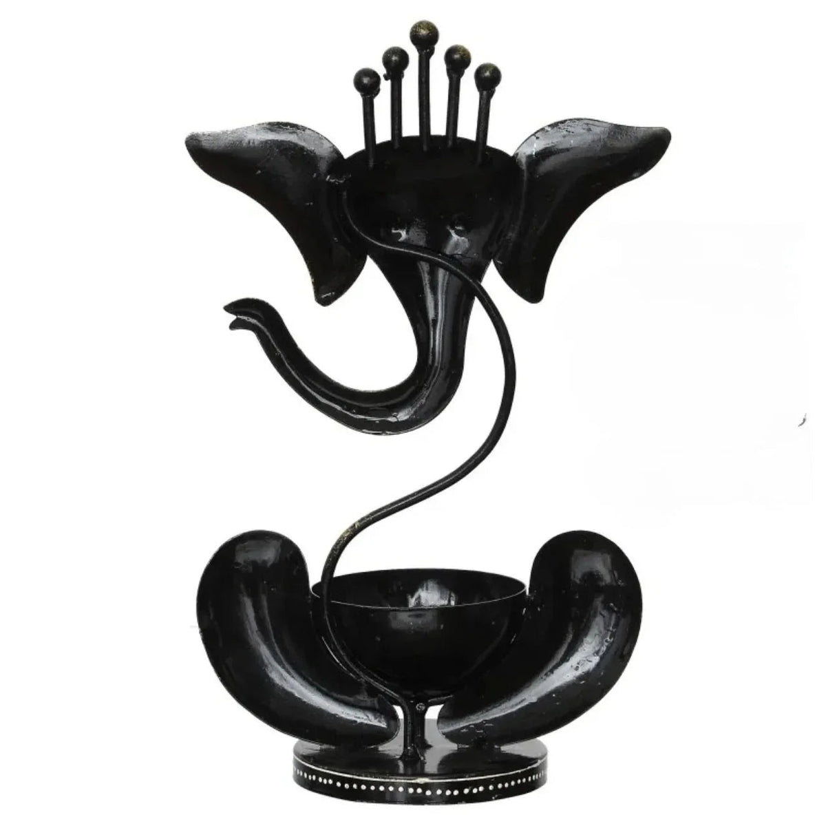 Lord Ganesha Metal T-Light Holder