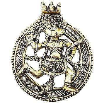 Lord Hanumaan Wall Hanging Religious Home Decor Hanumaan Yantra (12cm x 10cm) - ArtyCraftz.com