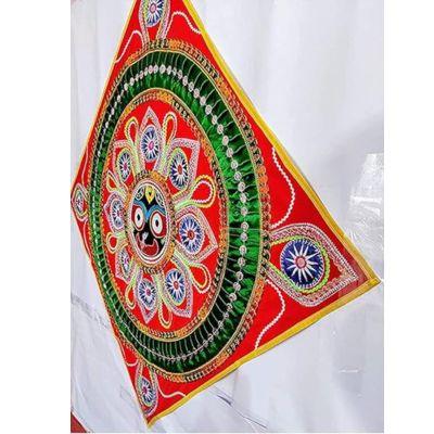 Lord Jagannath Applique Work Wall hanging