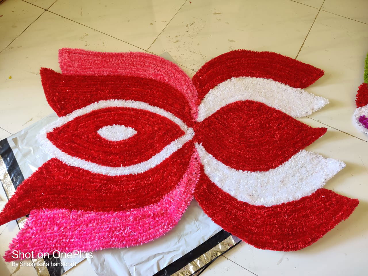 Lotus Design Rangoli Door Mat - ArtyCraftz.com