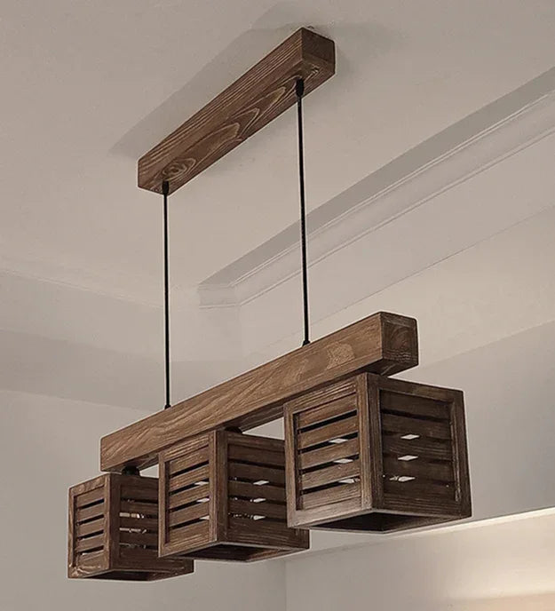 Lyon Brown Wooden Series Hanging Lamp - ArtyCraftz.com