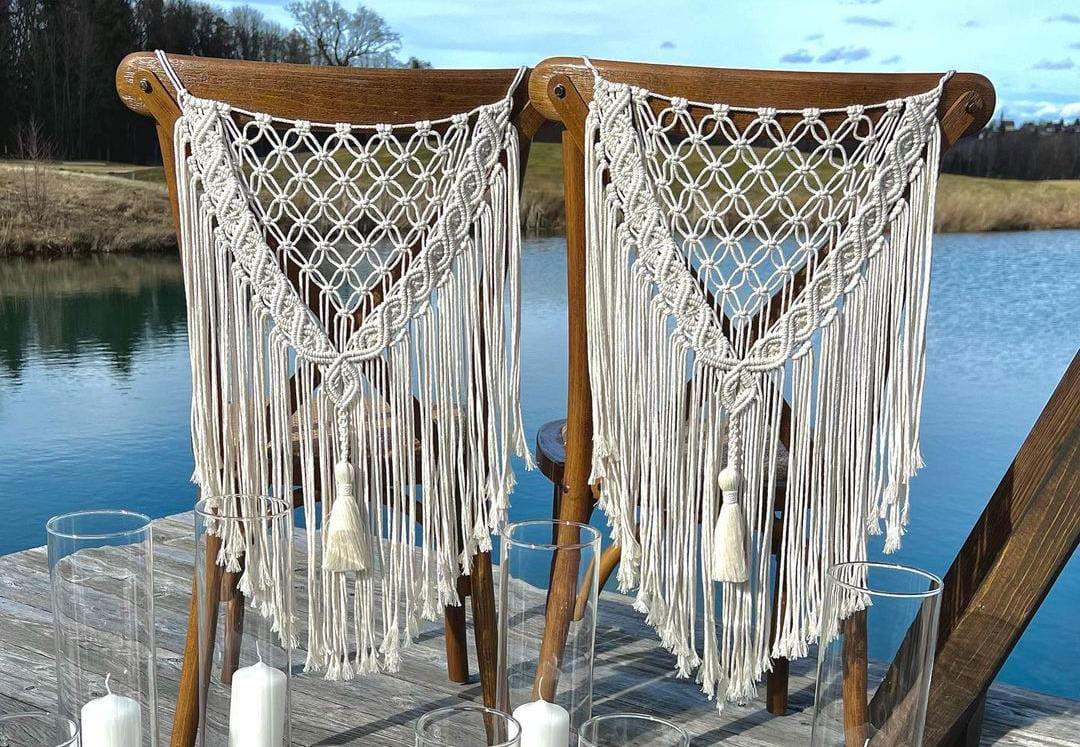 Macrame Chair Backs for Weddings or Everyday Boho Decor - ArtyCraftz.com