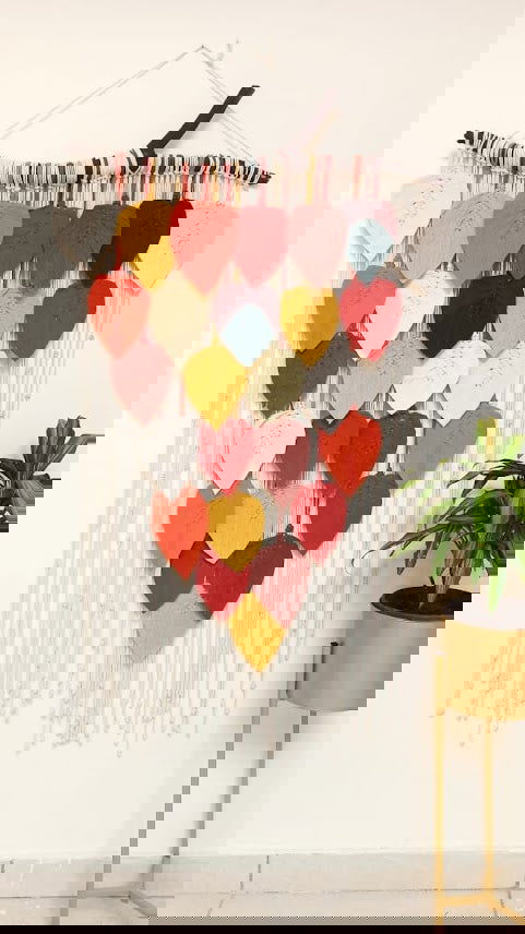 Macrame Leaves Wall Hanging - ArtyCraftz.com