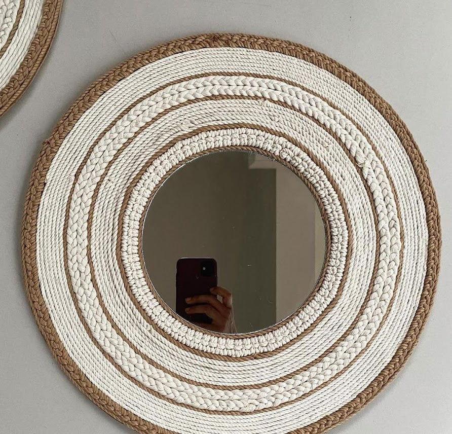 Macrame Mirror Wall Mirror - ArtyCraftz.com