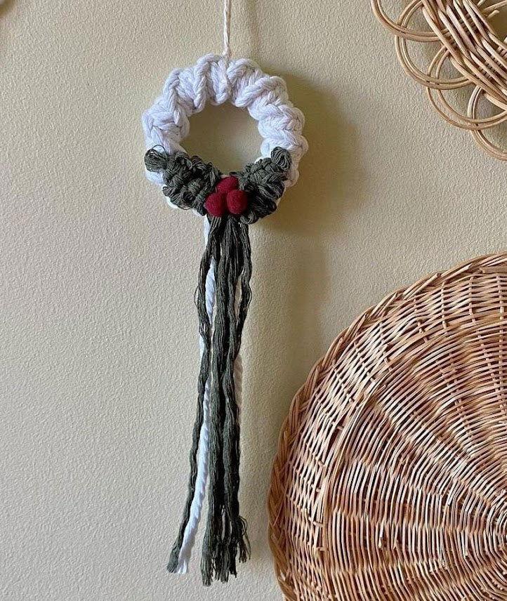 Macrame Ornament, Boho Ornament,Tree Decorations, Xmas Ornaments,Thank You Gift, Unique Christmas - ArtyCraftz.com