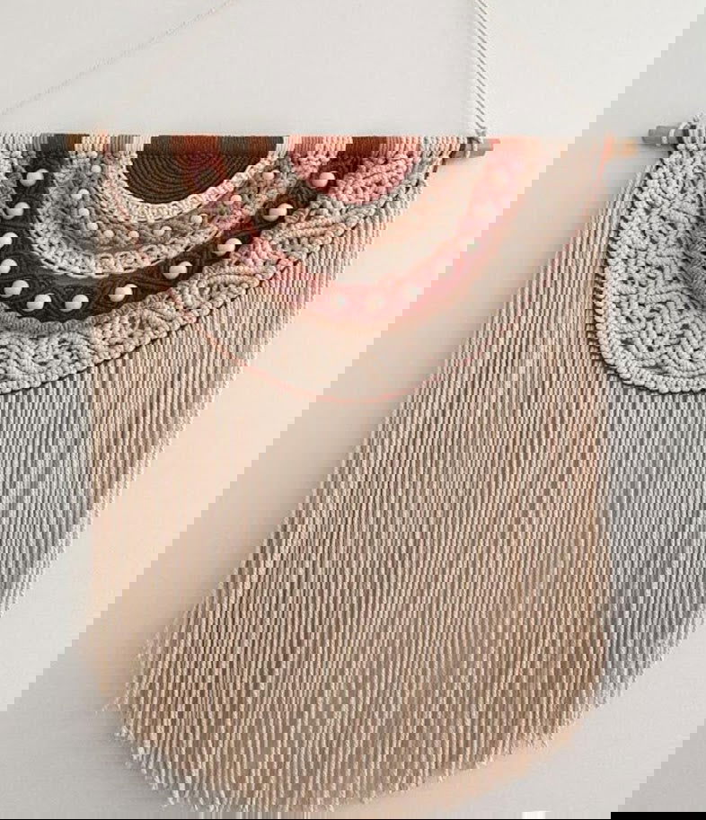 Macrame Semi Circle Wall Hanging - ArtyCraftz.com