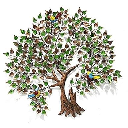 Metal Aspen Tree With Birds Wall Art-ArtyCraftz.com