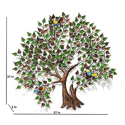 Metal Aspen Tree With Birds Wall Art -ArtyCraftz.com