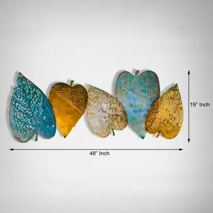 Metal Birch Leaf Wall Art