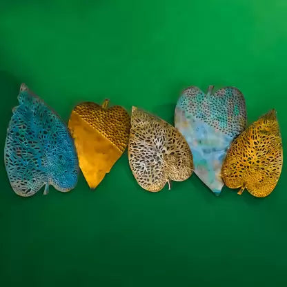 Metal Birch Leaf Wall Art