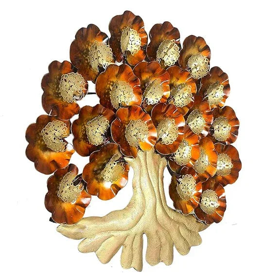 Metal Bodhi Tree with LED Wall Art-ArtyCraftz.com