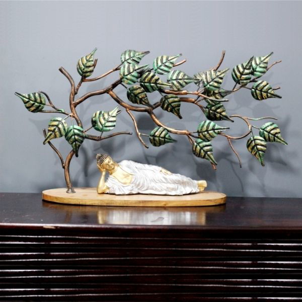 Metal Buddha Home Decor Table Decoration Showpiece - ArtyCraftz.com
