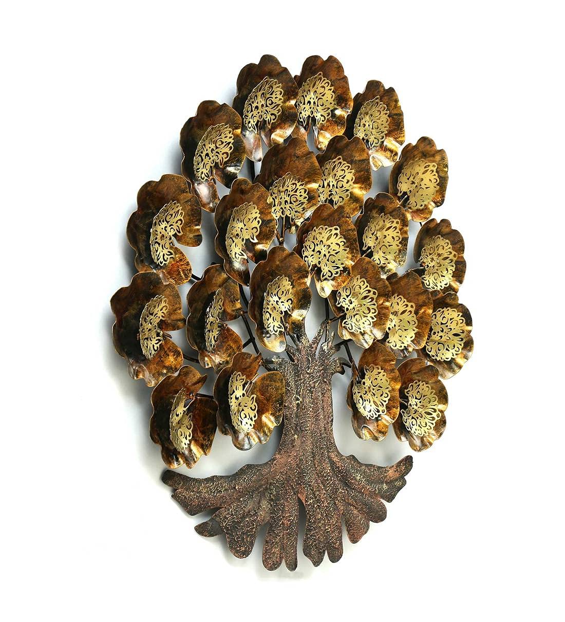 Metal Coral Tree of Life Wall Art-ArtyCraftz.com