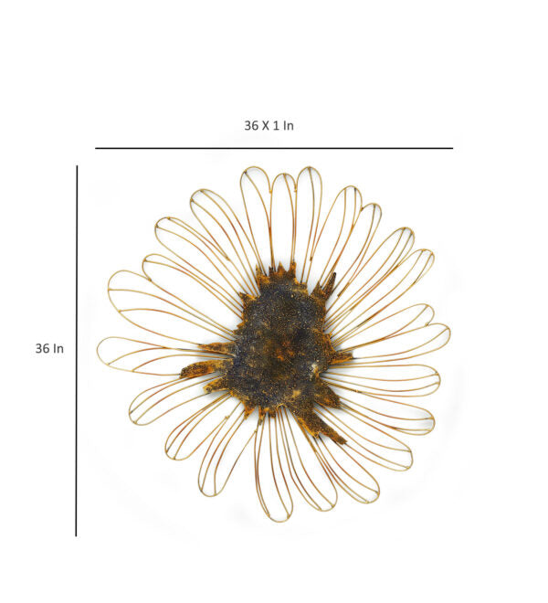 Metal Dandelion Flower Wall Decor