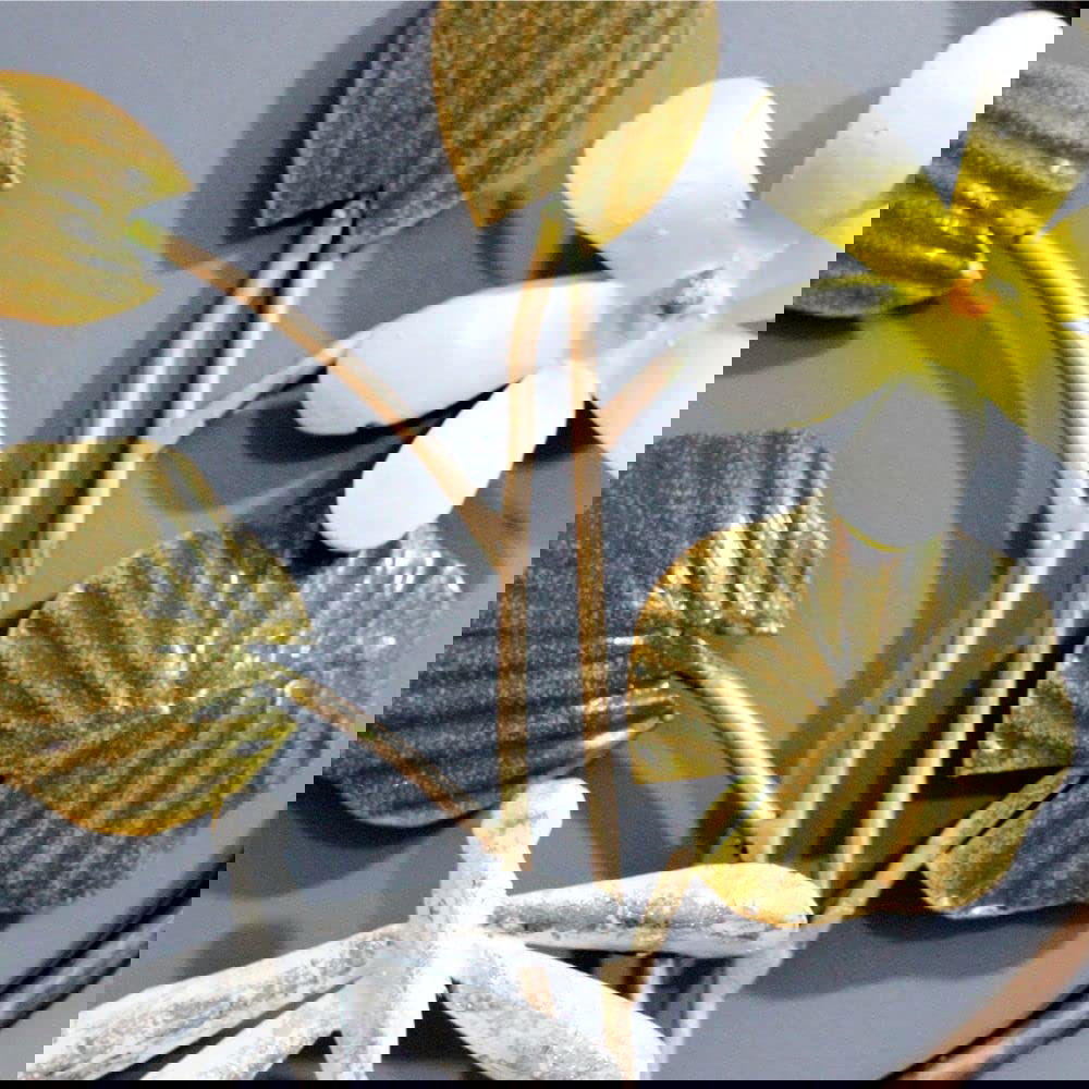 Metal Flower with Circle Wall Art - ArtyCraftz.com