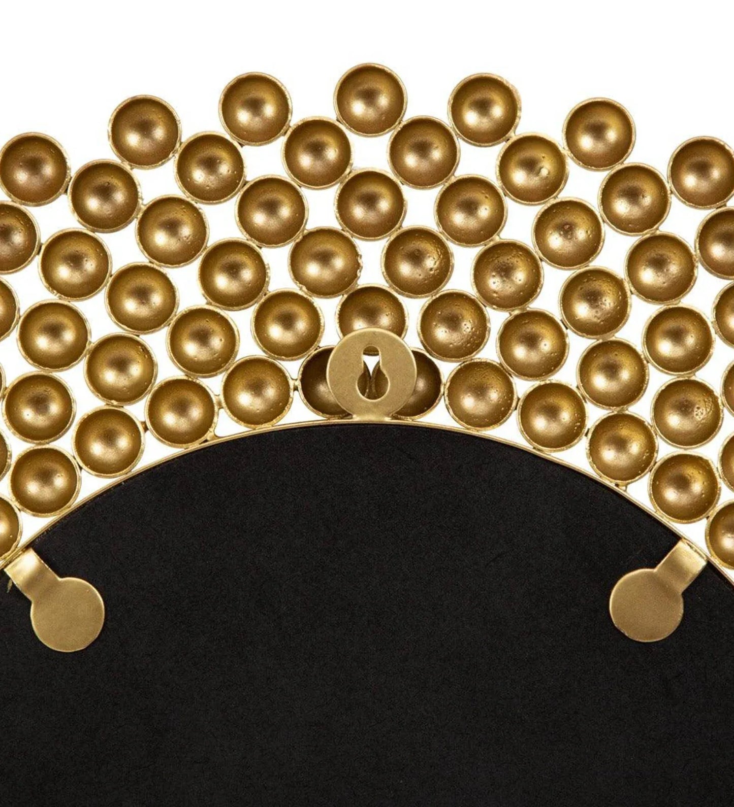 Golden Bubble Texture Round Wall Mirror – 20 Inches – Modern Home Decor-ArtyCraftz.com