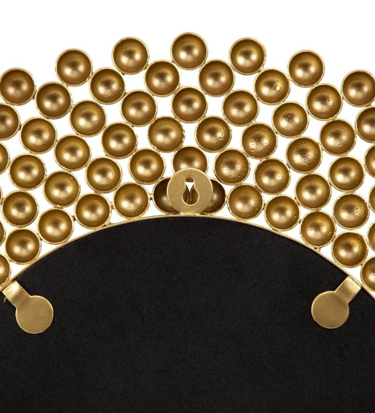 Golden Bubble Texture Round Wall Mirror – 20 Inches – Modern Home Decor-ArtyCraftz.com
