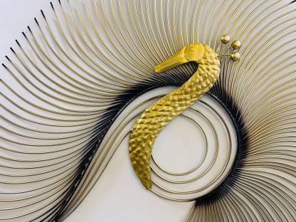 Metal Golden Peacock LED