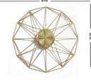 Metal Golden Star 24 Inches Wall Clock - ArtyCraftz.com