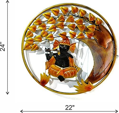 Metal Lord Ganesha With LED Ring Frame