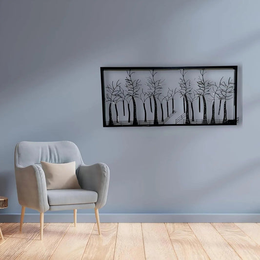 Metal Magical Forest Tree Wall Frame -ArtyCraftz.com