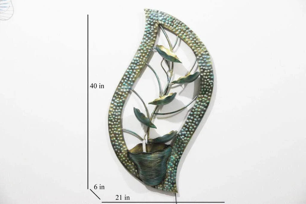 Metal Metal Leaf Wall Fountain - ArtyCraftz.com