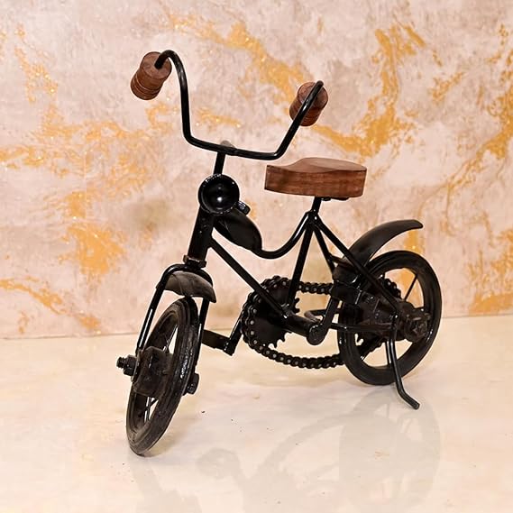 Metal Miniature Decorative Cycle Showpiece, Black - ArtyCraftz.com