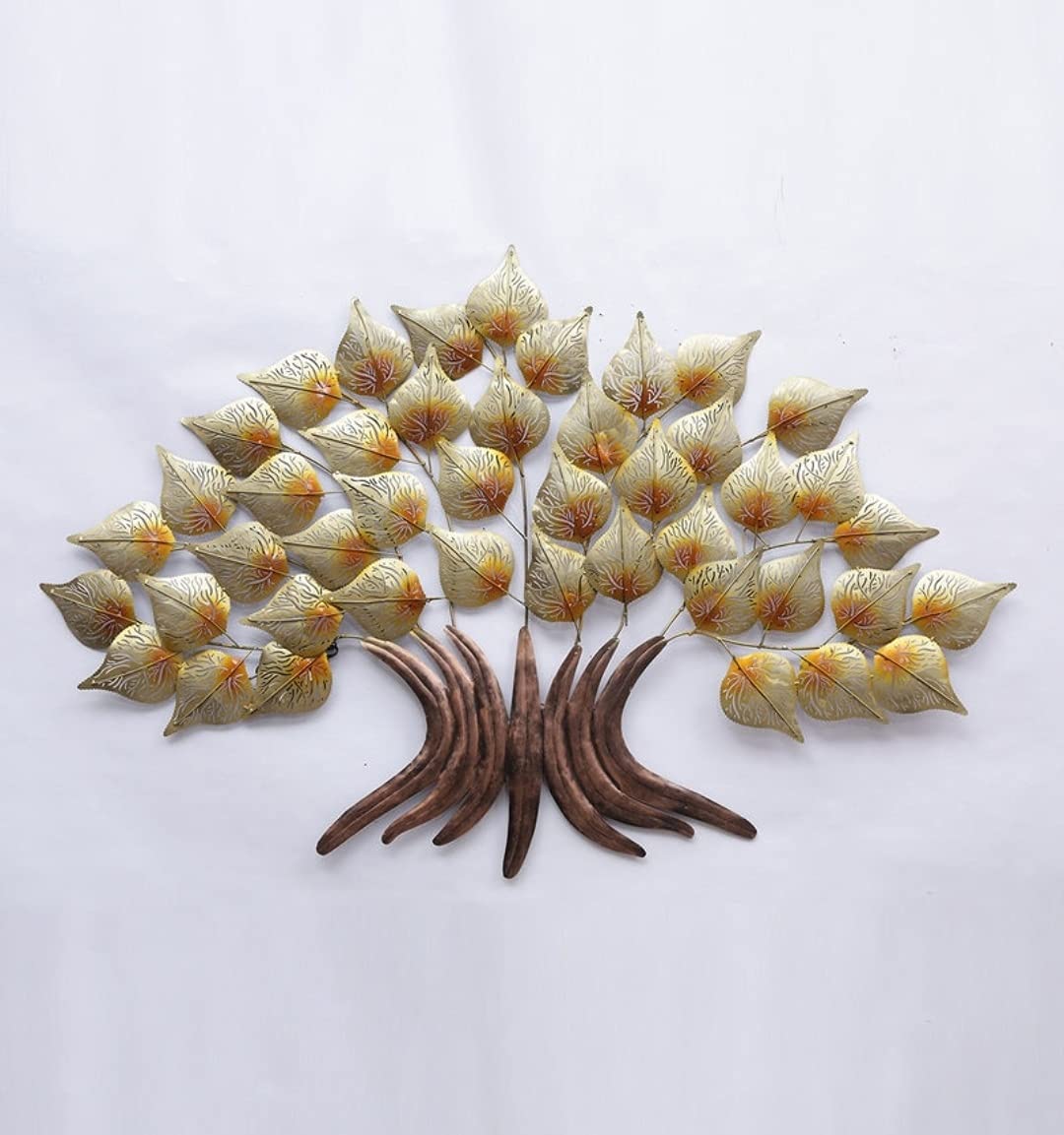 Metal Pipal Tree with LED Wall Art-ArtyCraftz.com
