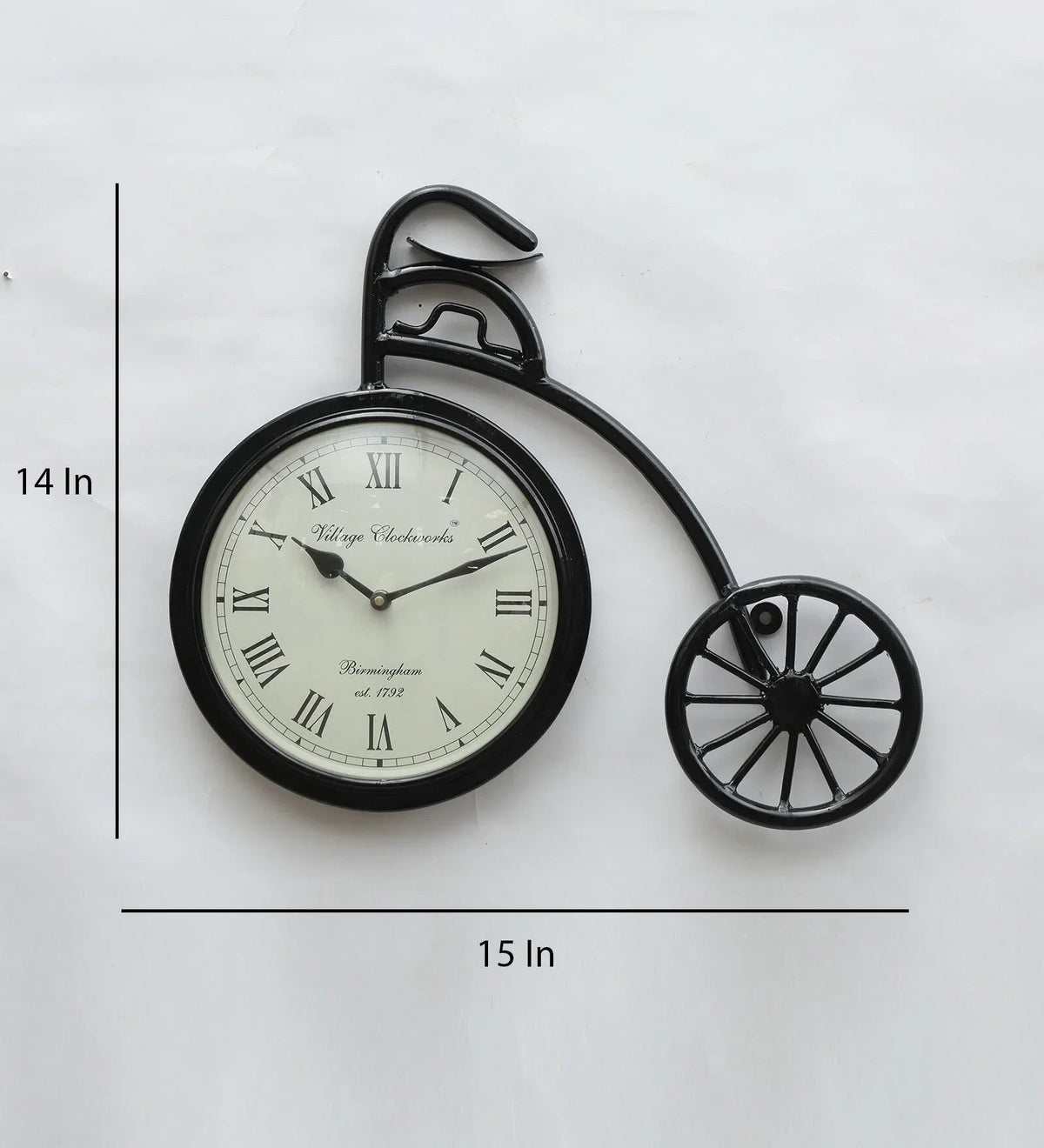 Metal Retro Cycle Wall Clock