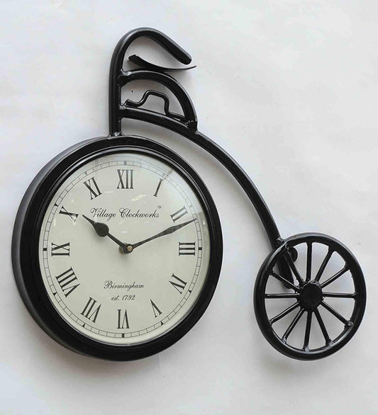 Metal Retro Cycle Wall Clock