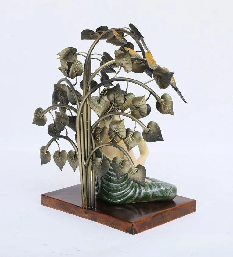 Metal Tree With Buddha Idol - ArtyCraftz.com