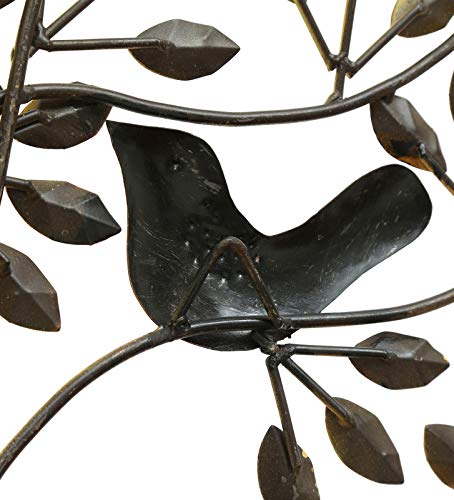Metal Tree of Life Wall Art with Birds