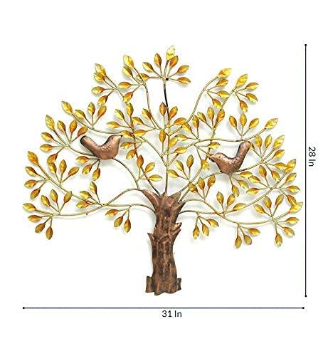 Metal Tree of Life Wall Art with Birds
