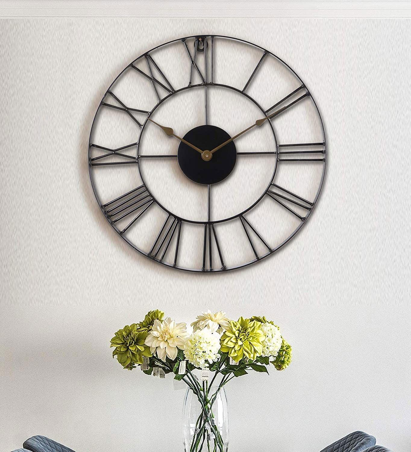 Metal Wall Decor Clock 18 inch - ArtyCraftz.com
